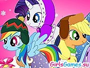 Игра Зимний наряд для пони
